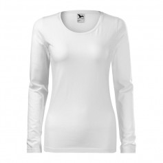 Malfini Γυναικεία Διαφημιστική Μπλούζα Μακρυμάνικη σε Λευκό Χρώμα MLI-13900