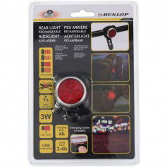 Dunlop 2100593 Επαναφορτιζόμενο Οπίσθιο Φως Ποδηλάτου