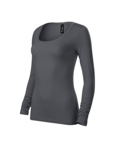 Malfini Brave Μακρυμάνικη Γυναικεία Μπλούζα Γκρι MLI-15683