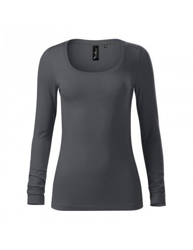 Malfini Brave Μακρυμάνικη Γυναικεία Μπλούζα Γκρι MLI-15683