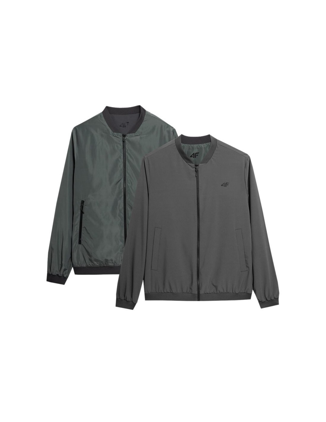 4F Ανδρικό Χειμωνιάτικο Μπουφάν Bomber Μαύρο 4FSS23TJACM013-20S