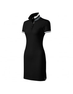 Malfini Καλοκαιρινό Mini Αθλητικό Φόρεμα Κοντομάνικο Μαύρο MLI-27101