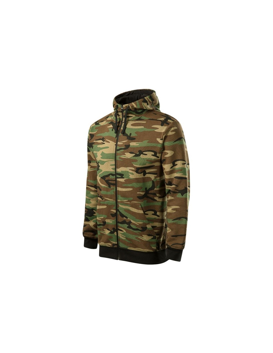 Malfini Ανδρική Φούτερ Ζακέτα με Κουκούλα και Τσέπες Χα