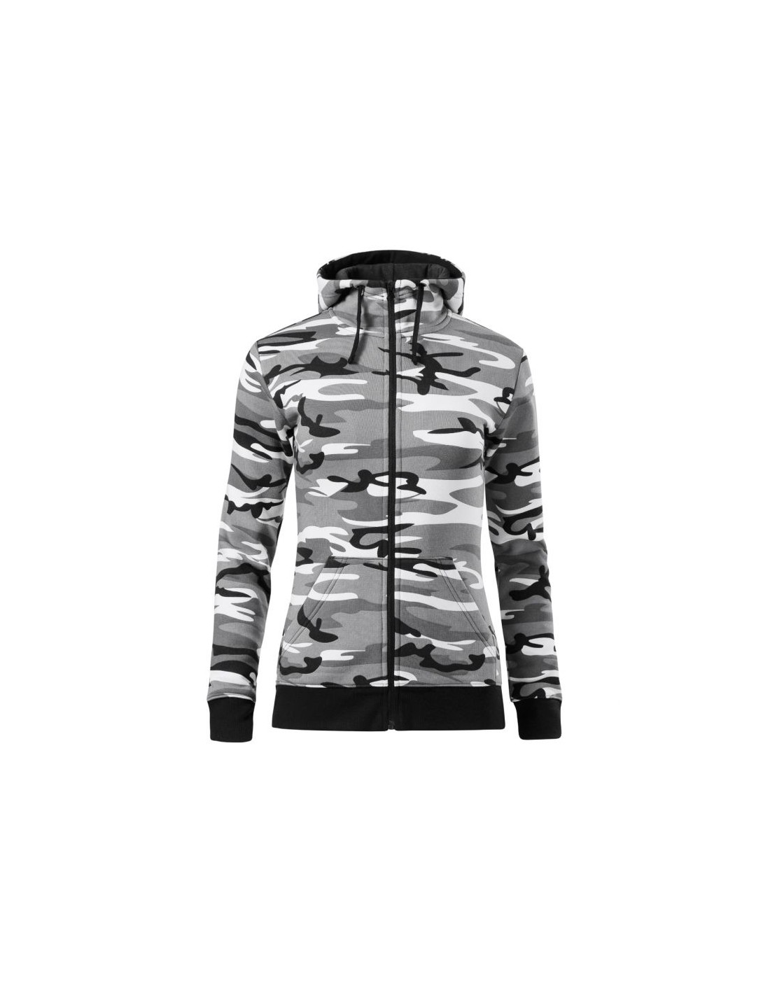 Malfini Malfini Γυναικεία Ζακέτα Φούτερ Γκρι MLI-C2032