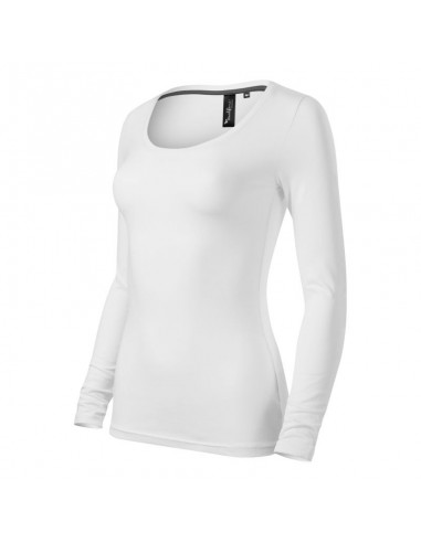 Malfini Brave Μακρυμάνικη Γυναικεία Μπλούζα Λευκή MLI-15600