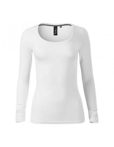 Malfini Brave Μακρυμάνικη Γυναικεία Μπλούζα Λευκή MLI-15600