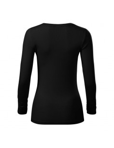 Malfini Brave Μακρυμάνικη Γυναικεία Μπλούζα Μαύρη MLI-15601
