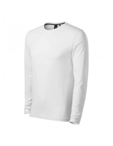 Malfini Ανδρική Διαφημιστική Μπλούζα Μακρυμάνικη σε Λευκό Χρώμα MLI-15500