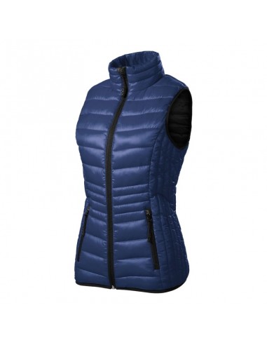 Malfini Κοντό Γυναικείο Αμάνικο Puffer Μπουφάν Navy Μπλε MLI-55402