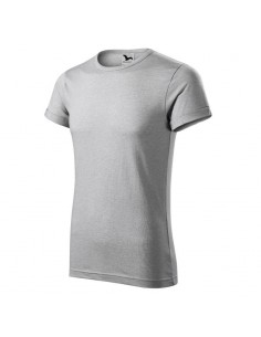 Malfini Ανδρικό Διαφημιστικό T-shirt Κοντομάνικο σε Γκρι Χρώμα MLI-164M3