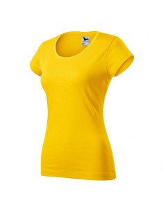 Malfini Γυναικείο Διαφημιστικό T-shirt Κοντομάνικο σε Κίτρινο Χρώμα MLI-16104