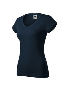 Malfini Γυναικείο Διαφημιστικό T-shirt Κοντομάνικο σε Navy Μπλε Χρώμα MLI-16202