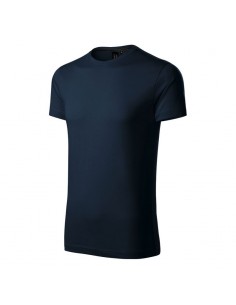 Malfini Ανδρικό Διαφημιστικό T-shirt Κοντομάνικο σε Navy Μπλε Χρώμα MLI-15302