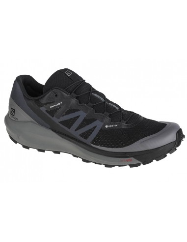 Salomon Sense Ride 4 GTX L41307100 Ανδρικά Αθλητικά Παπούτσια Trail Running Μαύρα Αδιάβροχα με Μεμβράνη Gore-Tex