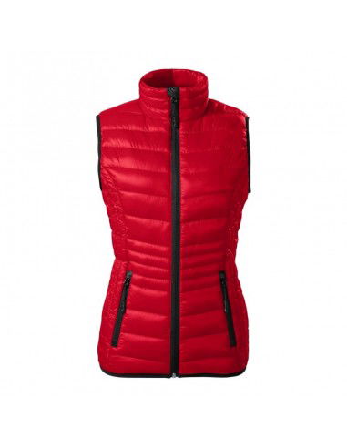 Malfini Κοντό Γυναικείο Αμάνικο Puffer Μπουφάν Κόκκινο MLI-55471