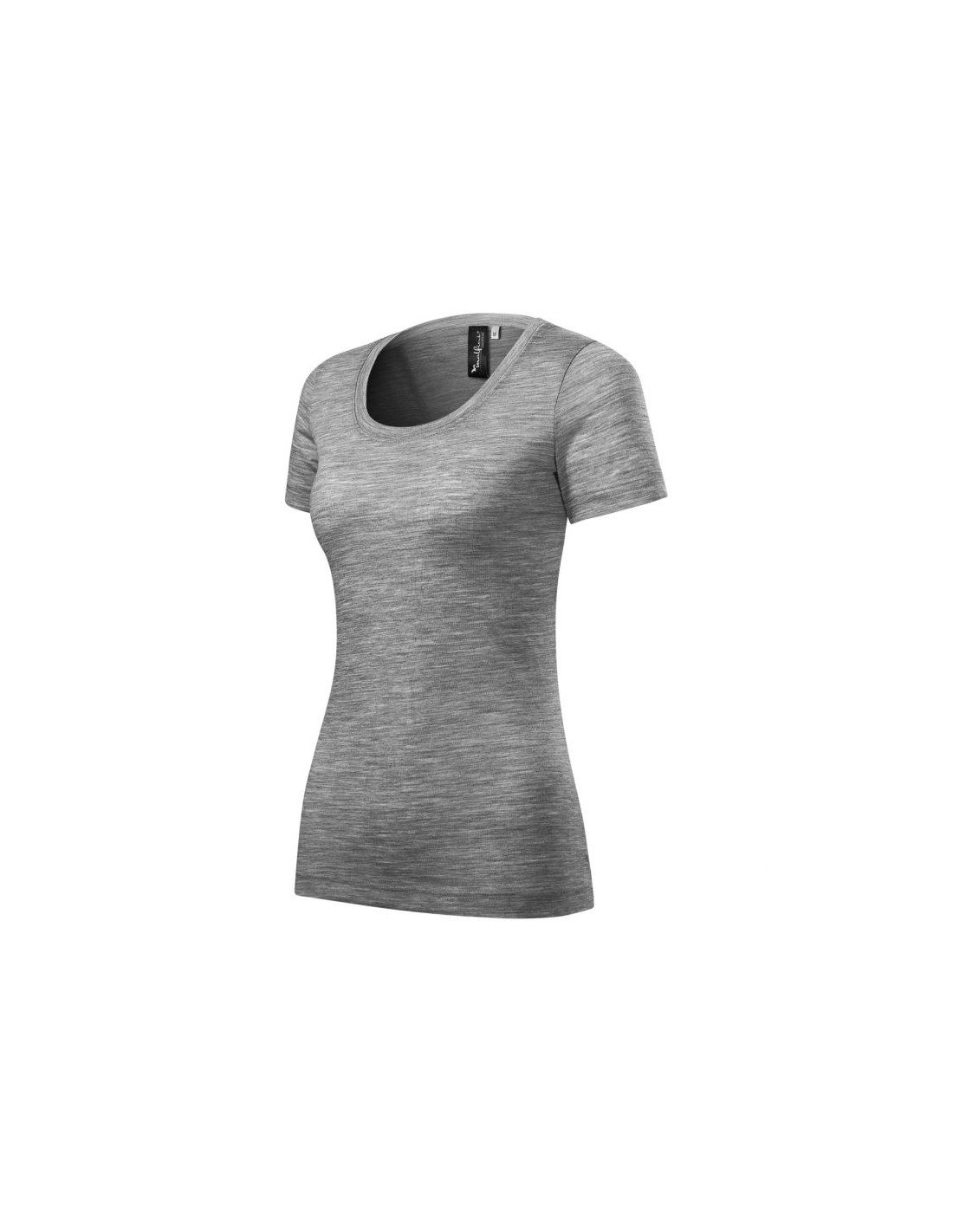 Malfini Γυναικείο Διαφημιστικό T-shirt Κοντομάνικο σε Γκρι Χρώμα MLI-15812