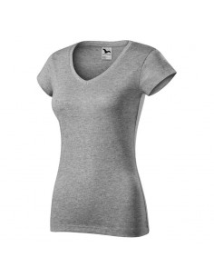 Malfini Γυναικείο Διαφημιστικό T-shirt Κοντομάνικο σε Γκρι Χρώμα MLI-16212