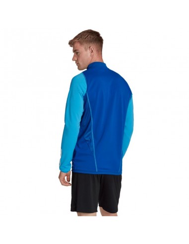 Adidas Tiro 23 Competition Ανδρική Φούτερ Ζακέτα με Τσέπες Μπλε HU1305