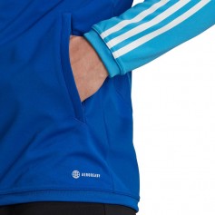 Adidas Tiro 23 Competition Ανδρική Φούτερ Ζακέτα με Τσέπες Μπλε HU1305