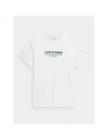 Outhorn Ανδρικό T-shirt Λευκό με Στάμπα HSS23-TTSHM451-10S
