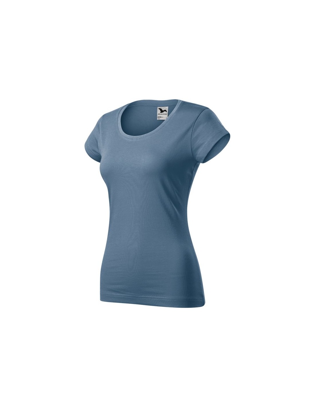 Malfini Malfini Γυναικείο Διαφημιστικό T-shirt Κοντομάνικο σε Μπλε Χρώμα MLI-16160