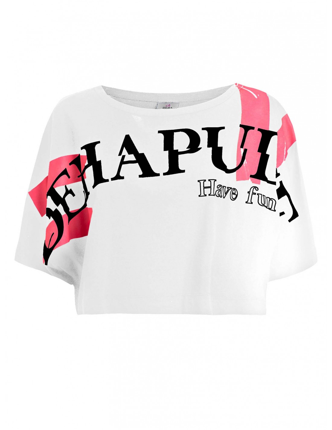 Deha EcoWear Wide Crop TShirt B6453310001 'Ασπρο