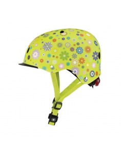 Globber 507-106 Παιδικό Κράνος για Ποδήλατο & Πατίνι Πράσινο με Ενσωματωμένο Φωτάκι LED