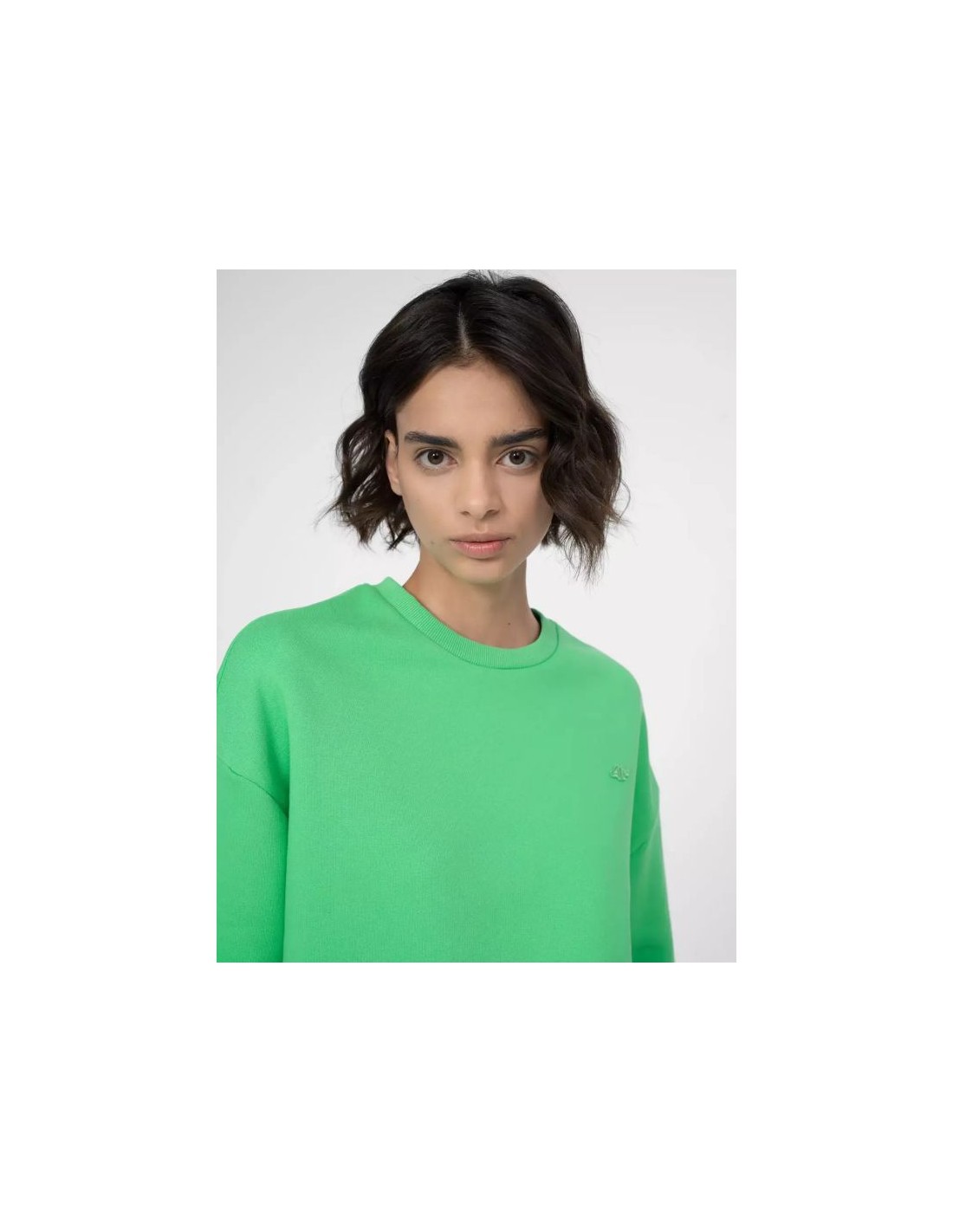 4F 4F Γυναικείο Φούτερ Πράσινο 4FSS23TSWSF537-41S