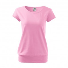 Malfini Γυναικείο Διαφημιστικό T-shirt Κοντομάνικο σε Ροζ Χρώμα MLI-12030