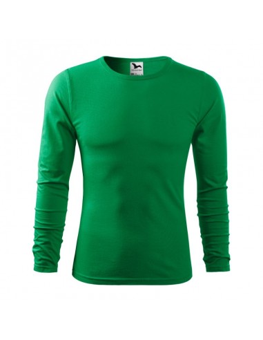 Malfini Ανδρική Διαφημιστική Μπλούζα Μακρυμάνικη σε Πράσινο Χρώμα MLI-11916