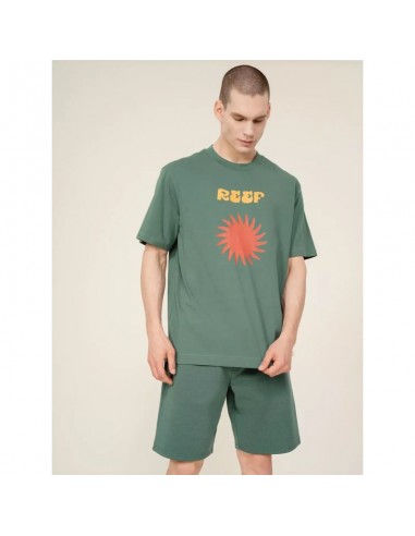 Outhorn κοντομάνικη Ανδρικό T-shirt Πράσινο με Στάμπα HSS23-TTSHM461-44S