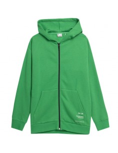 4F Ανδρική Φούτερ Ζακέτα με Κουκούλα και Τσέπες Πράσινη 4FSS23TSWSM236-41S