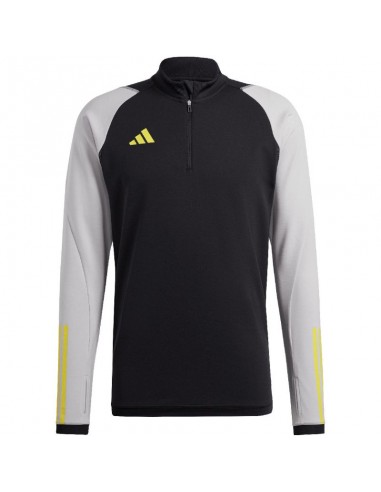 Adidas Tiro 23 Competition Ανδρική Αθλητική Μπλούζα Μακρυμάνικη με Φερμουάρ Μαύρη HU1307