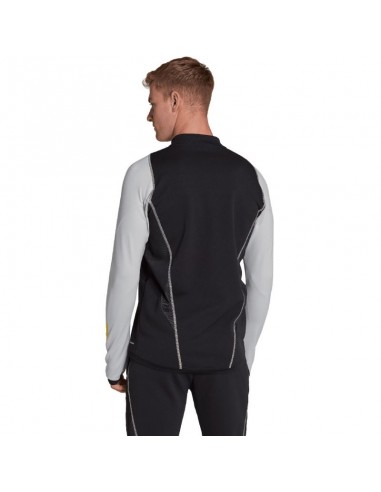 Adidas Tiro 23 Competition Ανδρική Αθλητική Μπλούζα Μακρυμάνικη με Φερμουάρ Μαύρη HU1307