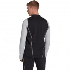 Adidas Tiro 23 Competition Ανδρική Αθλητική Μπλούζα Μακρυμάνικη με Φερμουάρ Μαύρη HU1307
