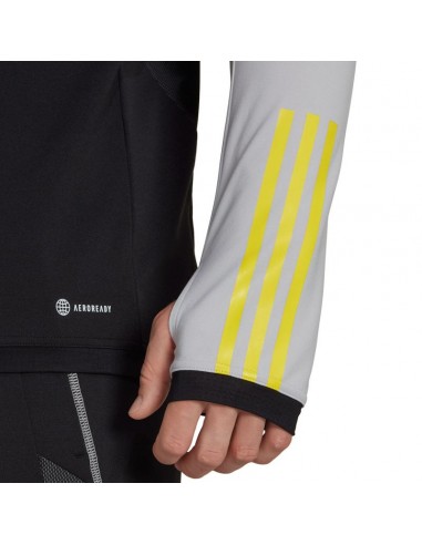 Adidas Tiro 23 Competition Ανδρική Αθλητική Μπλούζα Μακρυμάνικη με Φερμουάρ Μαύρη HU1307