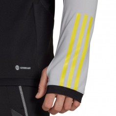 Adidas Tiro 23 Competition Ανδρική Αθλητική Μπλούζα Μακρυμάνικη με Φερμουάρ Μαύρη HU1307