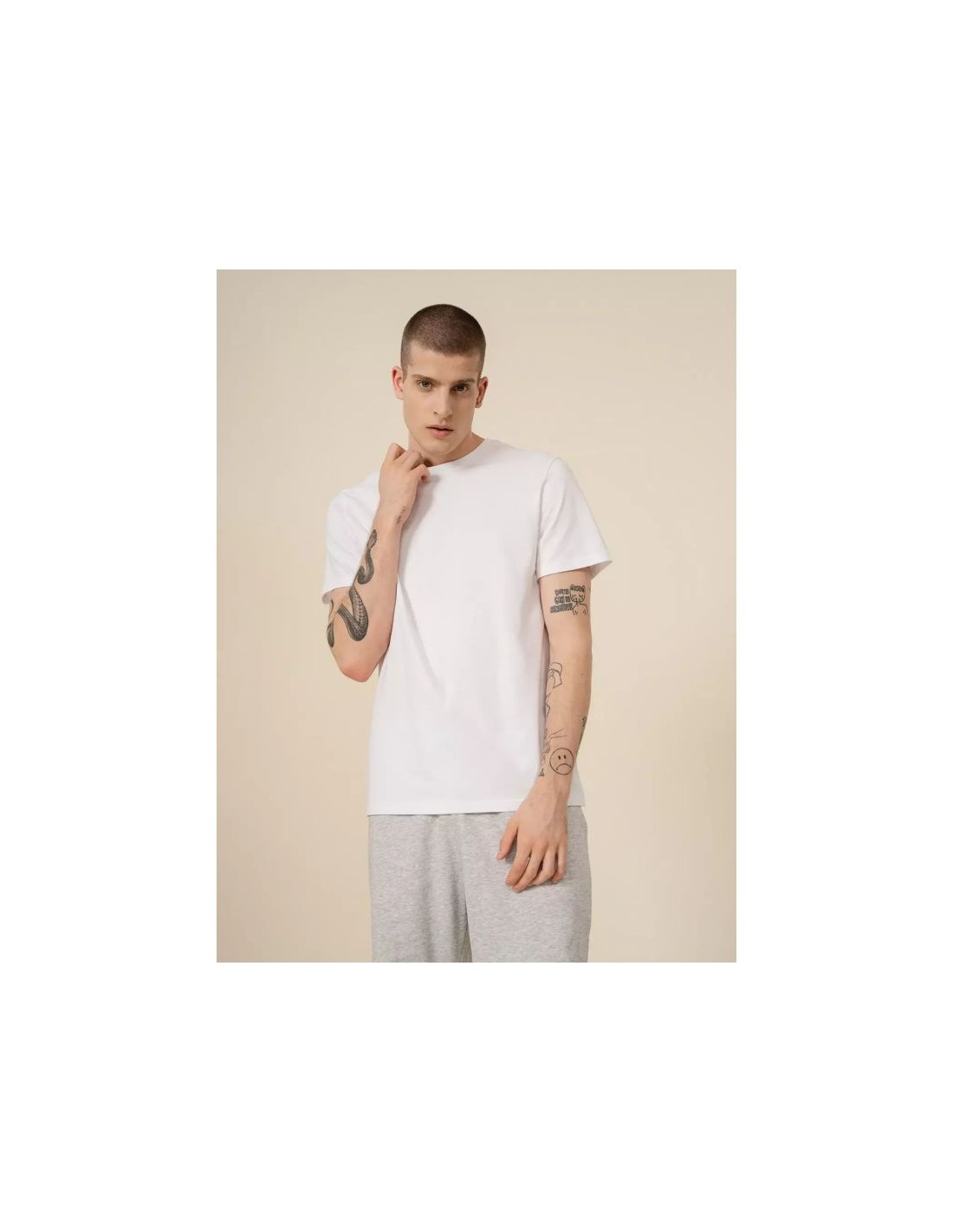 Outhorn Ανδρικό T-shirt Λευκό Μονόχρωμο HSS23-TTSHM447-