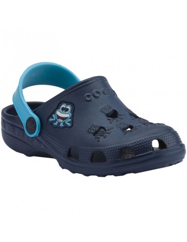 Coqui Παιδικά Παπουτσάκια Θαλάσσης Little Frog 8701 Σαμπό Γαλάζια/Navy Μπλε
