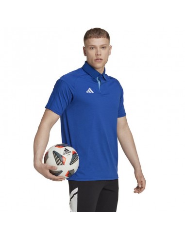 Adidas Tiro 23 Competition Ανδρικό T-shirt Polo Μπλε HU1342