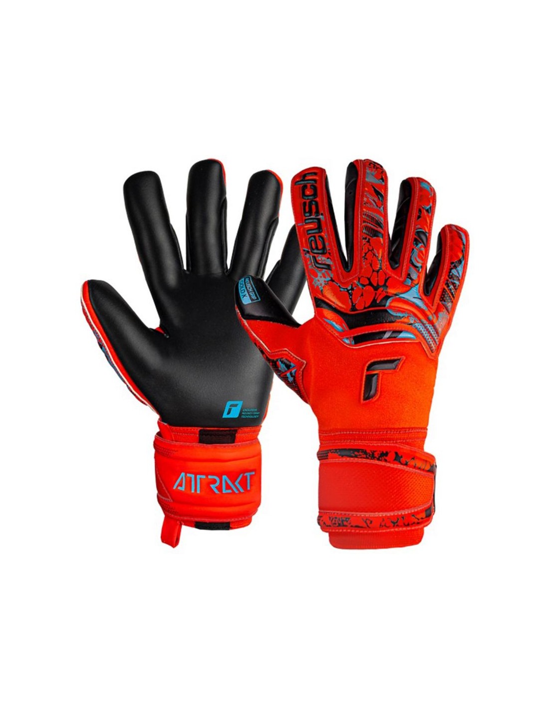 Reusch Attrakt Gold X 5370945-3333 Γάντια Τερματοφύλακα Ενηλίκων Κόκκινα