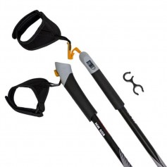 Nils Extreme Nordic NW608 Τηλεσκοπικό Μπατόν Ορειβασίας Αλουμινίου 1τμχ Μαύρο