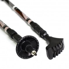 Nils Extreme Nordic NW608 Τηλεσκοπικό Μπατόν Ορειβασίας Αλουμινίου 1τμχ Μαύρο