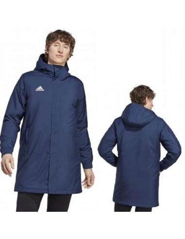 Adidas Entrada 22 Ανδρικό Χειμωνιάτικο Μπουφάν Αντιανεμικό Μπλε IB6077