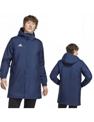 Adidas Entrada 22 Ανδρικό Χειμωνιάτικο Μπουφάν Αντιανεμικό Μπλε IB6077