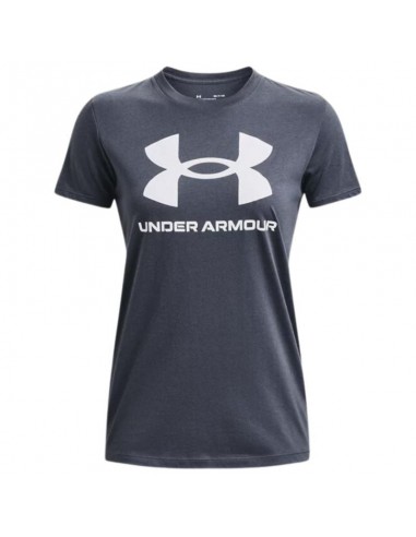 Under Armour Sportstyle Graphic Γυναικείο Αθλητικό T-shirt Fast Drying Γκρι 1356305-044