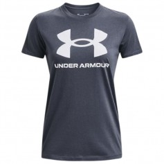 Under Armour Sportstyle Graphic Γυναικείο Αθλητικό T-shirt Fast Drying Γκρι 1356305-044