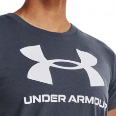 Under Armour Sportstyle Graphic Γυναικείο Αθλητικό T-shirt Fast Drying Γκρι 1356305-044