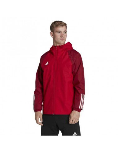Adidas 23 Competition All Weather Ανδρικό Χειμωνιάτικο Μπουφάν Κόκκινο HE5653