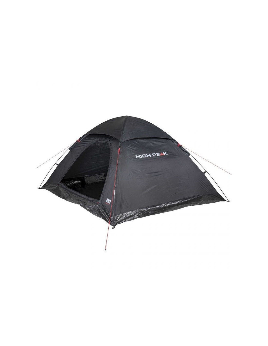 High Peak Monodome Σκηνή Camping Igloo Μαύρη 3 Εποχών για 4 Άτομα 240x210x130εκ. 10310